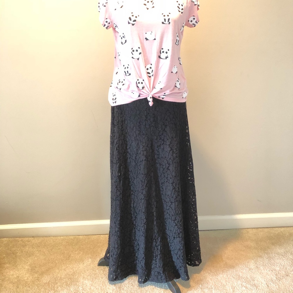 Black Lace Skirt
